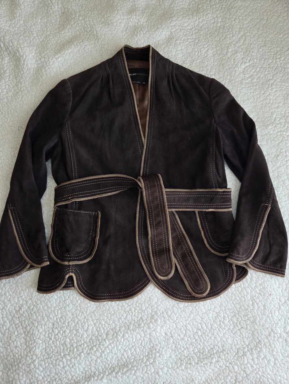 BCBG MaxAzria Suede Jacket XXS
